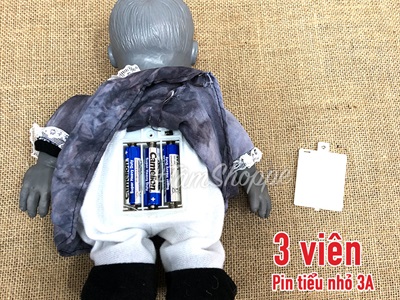 Búp bê Halloween điện tử biết đi biết nói (cảm ứng tiếng động - tặng Pin) HLW-MAQUY-06
